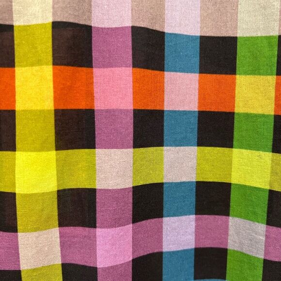 Double Rainbouu - PRIDE PLAID BLACK SUNDOWN SHIRT Sz Medium - Multi - Picture 8 of 8